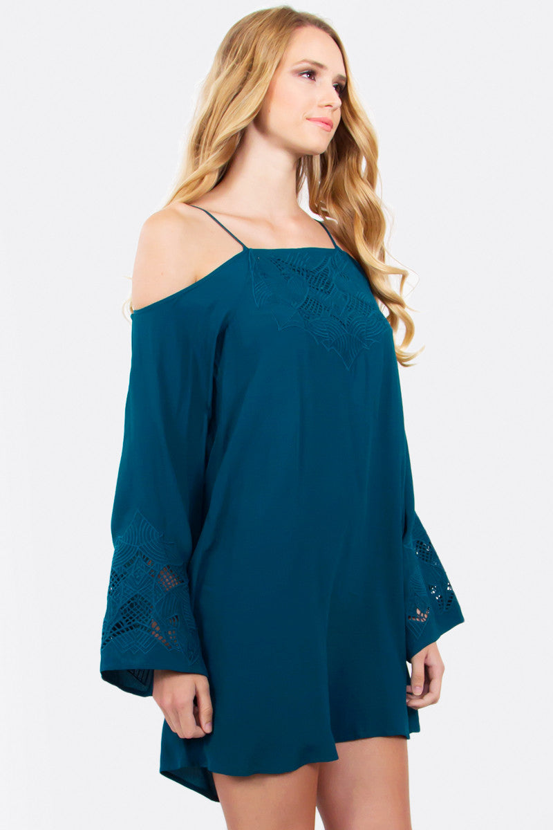 OASIS OFF THE SHOULDER DRESS