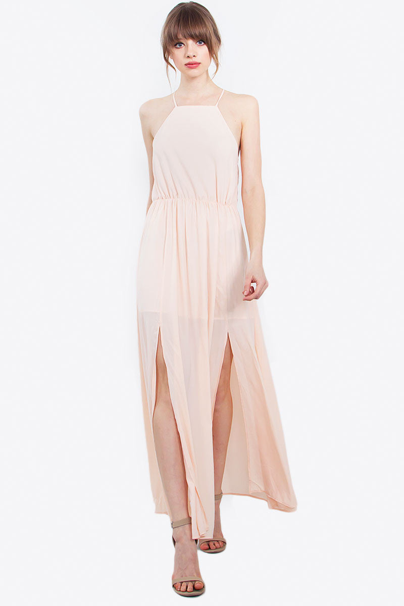 PEACH FUZZ DRESS