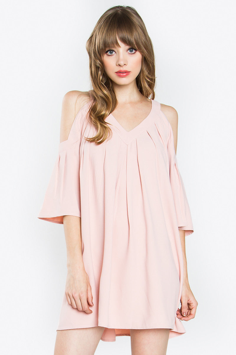 Éclair Cut Out Shoulder Dress