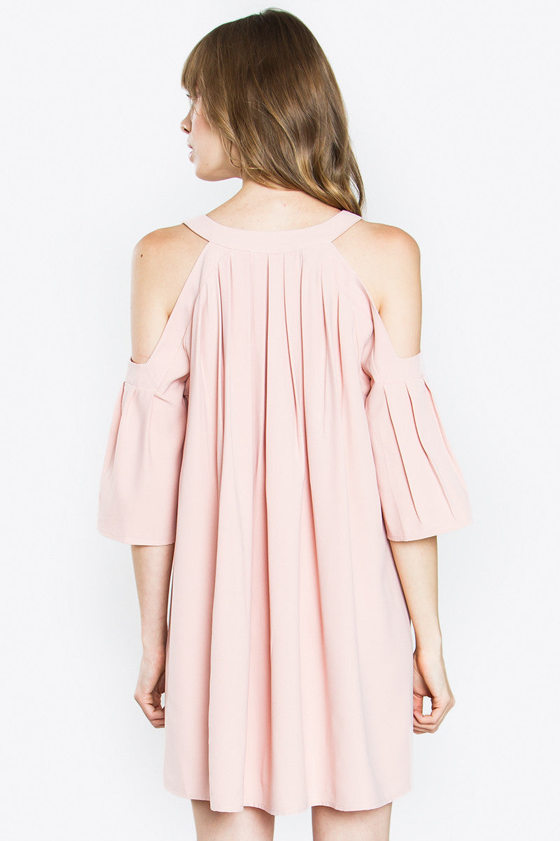 Éclair Cut Out Shoulder Dress