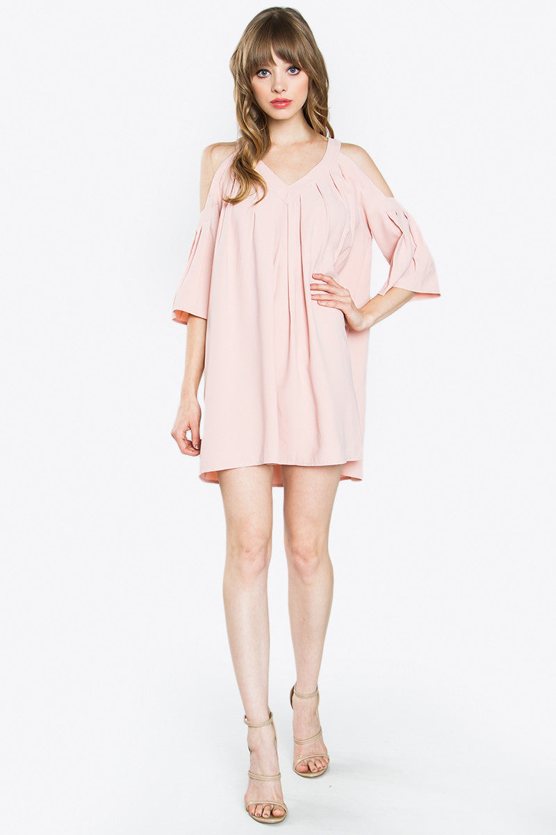 Éclair Cut Out Shoulder Dress